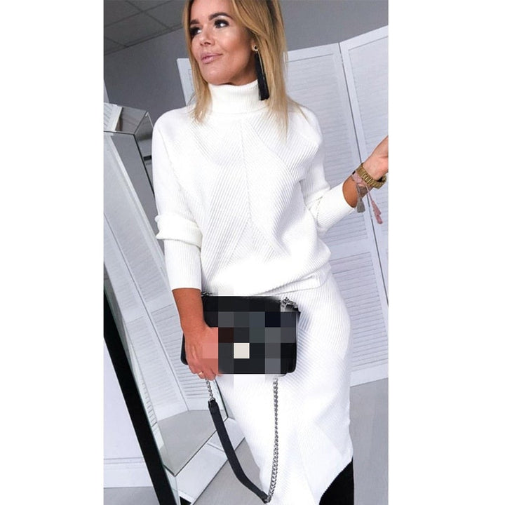 Kuscheliges Damen Strickkleid für den Herbst (15)