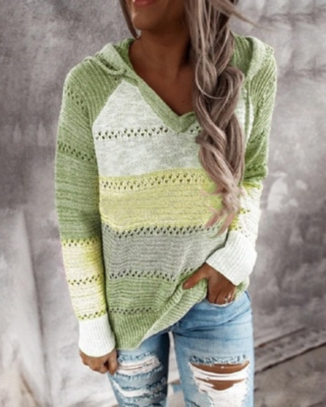 Lässige Damen Hoodie im modernen Casual-Stil in Grün
