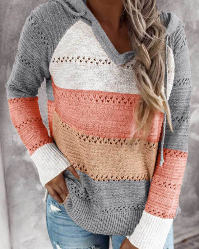 Lässige Damen Hoodie im modernen Casual-Stil in Orange