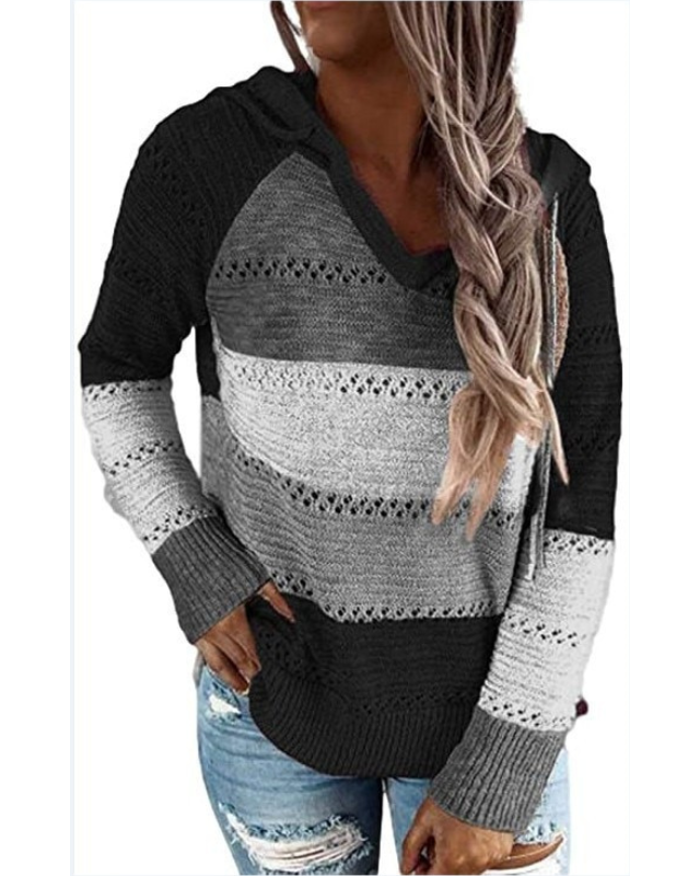 Lässige Damen Hoodie im modernen Casual-Stil in Schwarz