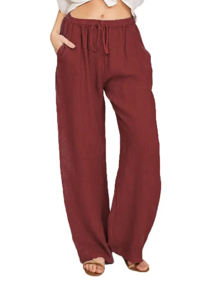 Lässige Damen Sommerhosen in Rot