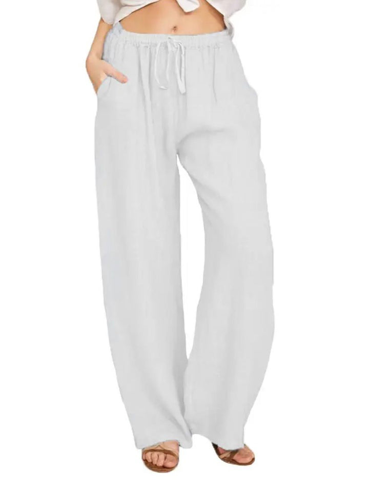Lässige Damen Sommerhosen in Weiß