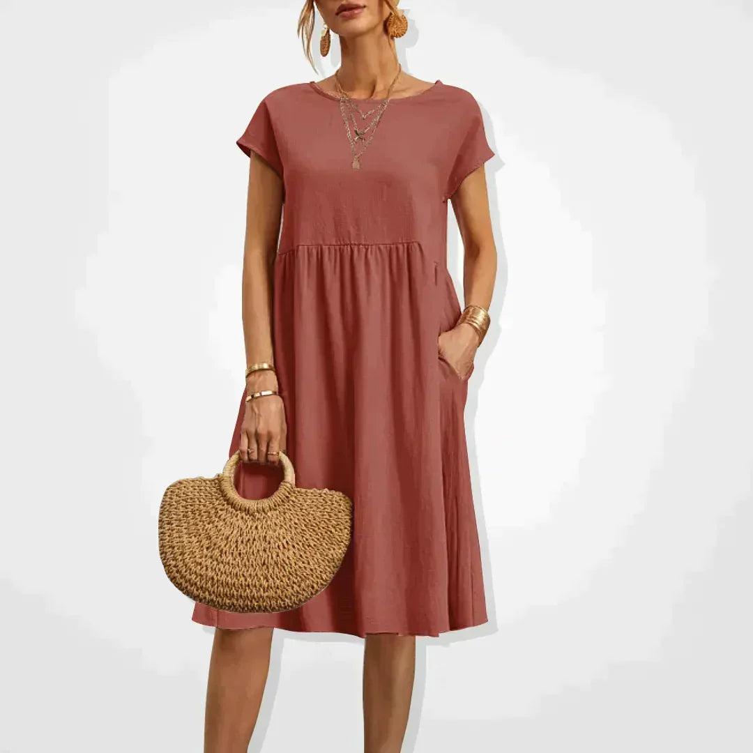 Lässiges Leinenkleid für Sommertage