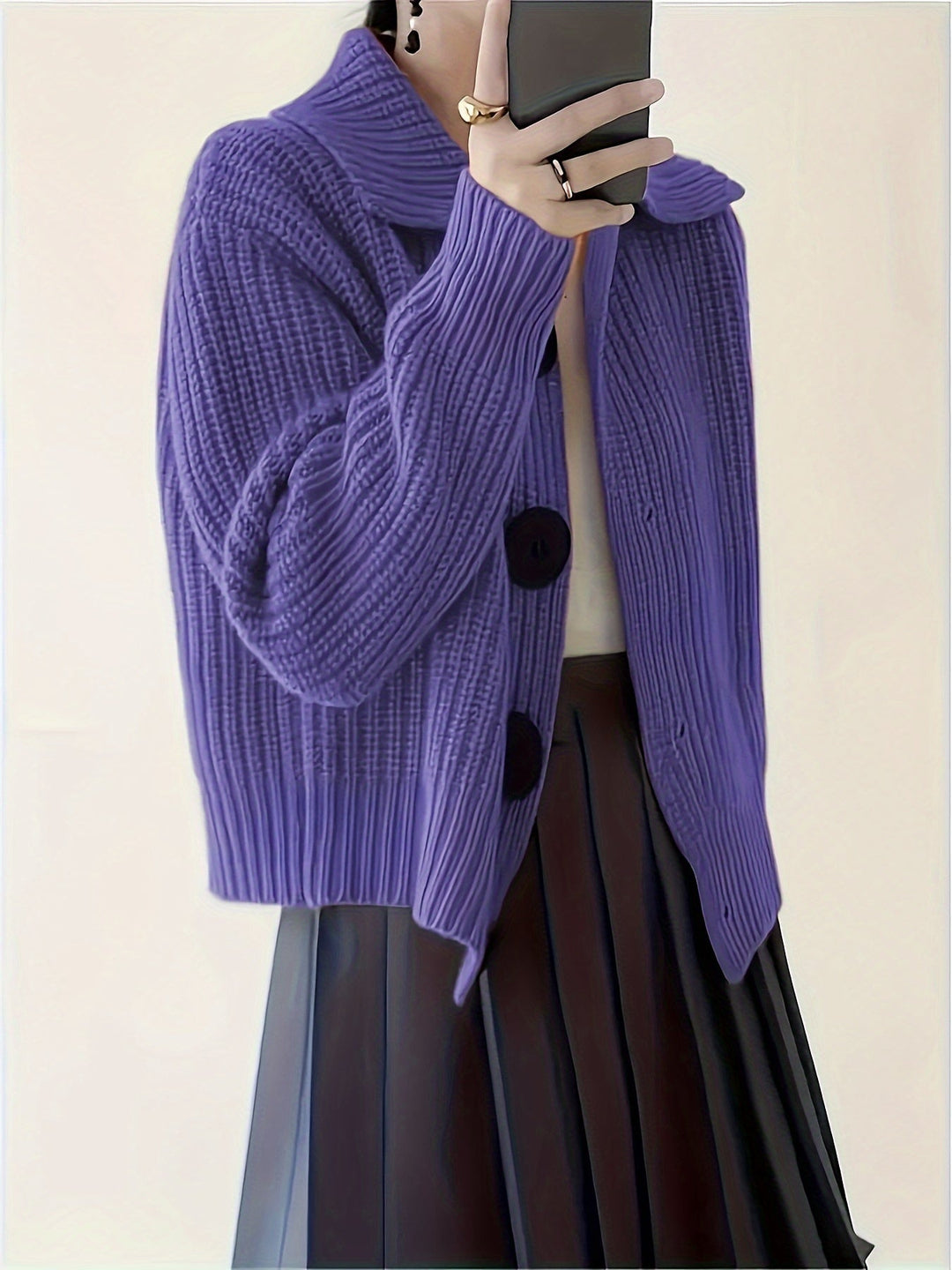 Leger Hemdkragen Cardigan (7)