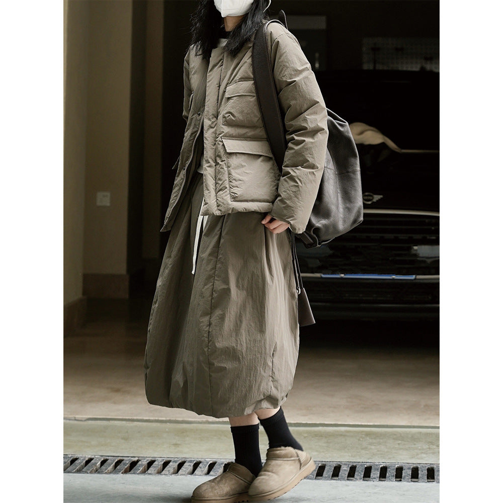 Leicht wattierte Damen Winterjacke mit Oversize-Schnitt (2)