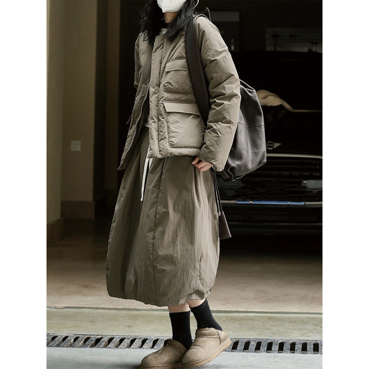 Leicht wattierte Damen Winterjacke mit Oversize-Schnitt (2)