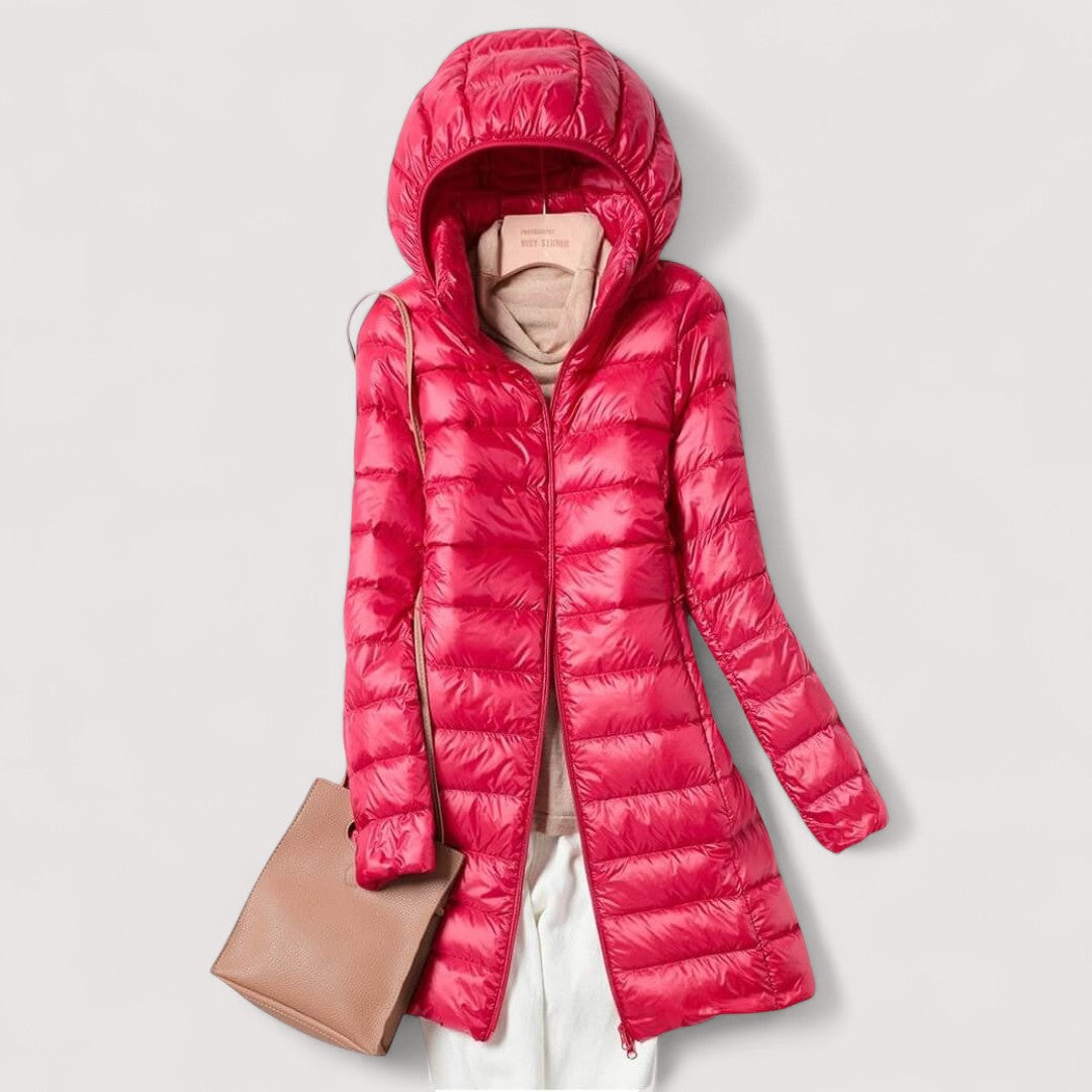 Leichte Damen Herbstjacke im eleganten Stil in Burgunder