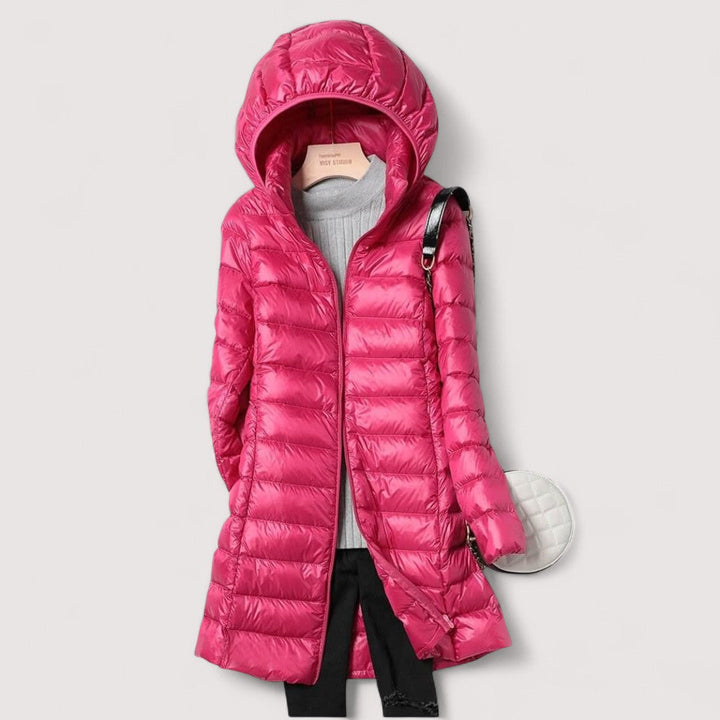 Leichte Damen Herbstjacke im eleganten Stil in Fuchsia