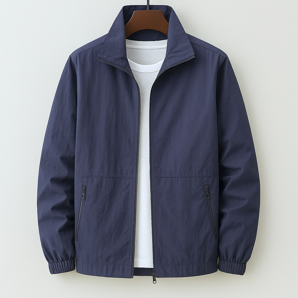 Leichte Herren Jacke im modernen Schnitt in Blau