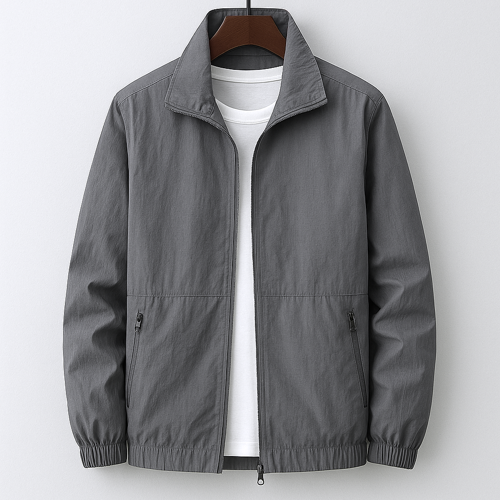 Leichte Herren Jacke im modernen Schnitt in Grau