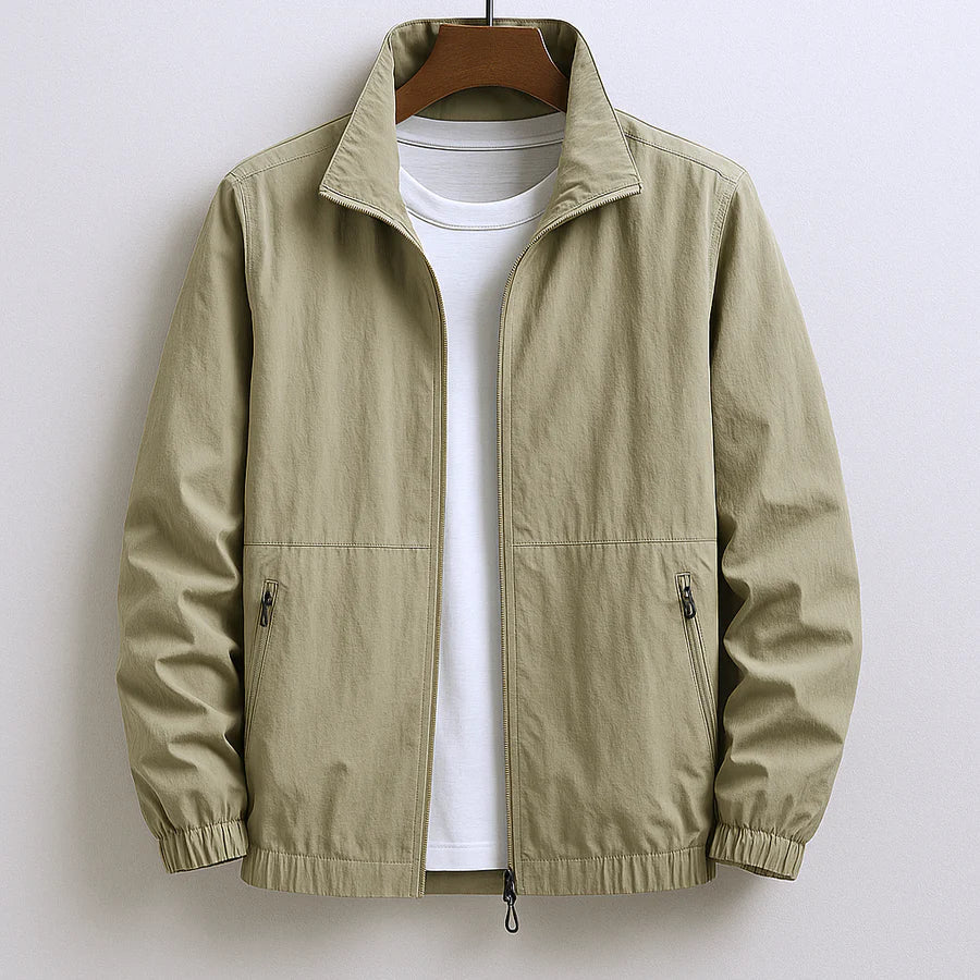Leichte Herren Jacke im modernen Schnitt in Khaki