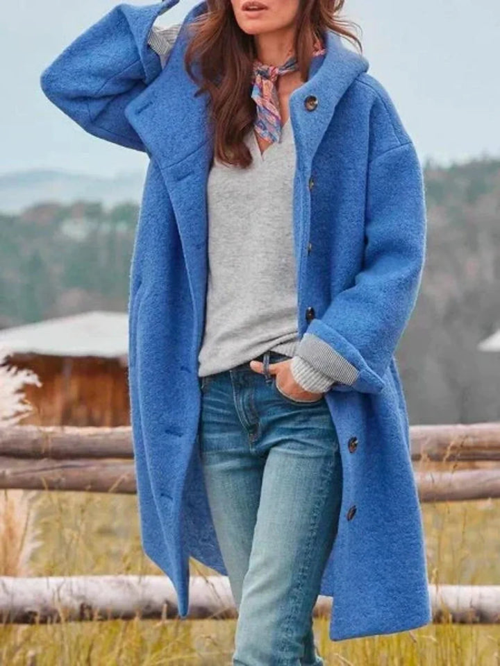 Leichte Strukturierte Damen-Jacke für Herbst in Blau