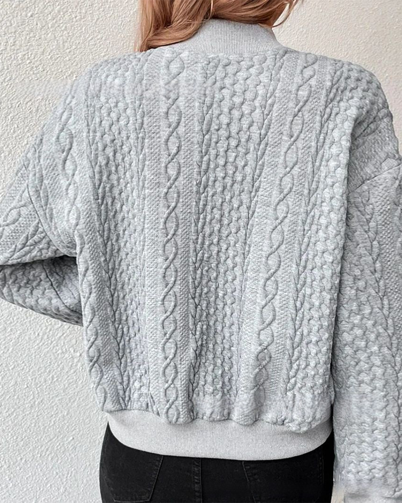 Leichter Damen Cardigan mit Muster (6)