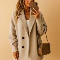 Lina | Lockerer Damen Trenchcoat mit Dreivierteleärmeln
