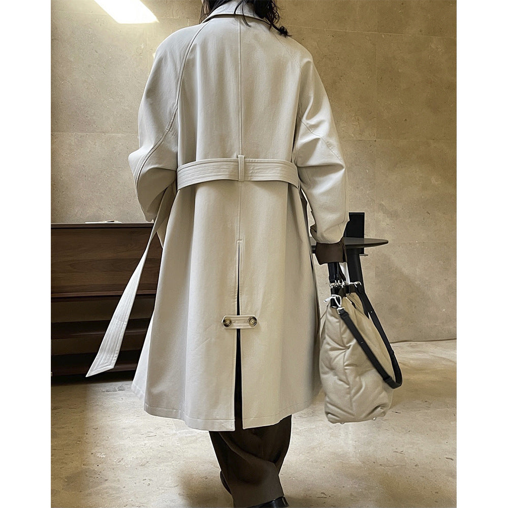 Longline Winterjacke Damen im Trench-Stil (2)