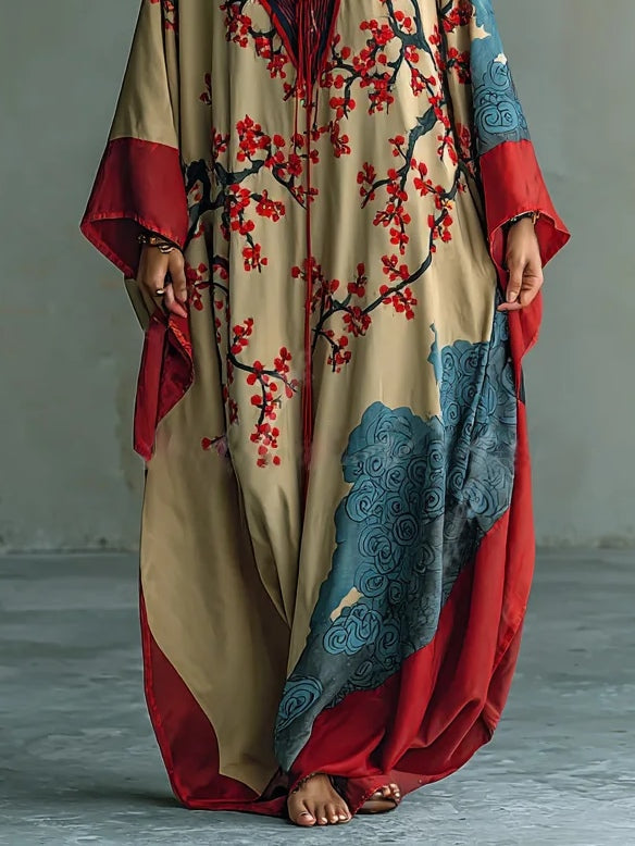 Luftiges Blüten-Maxikleid (2)