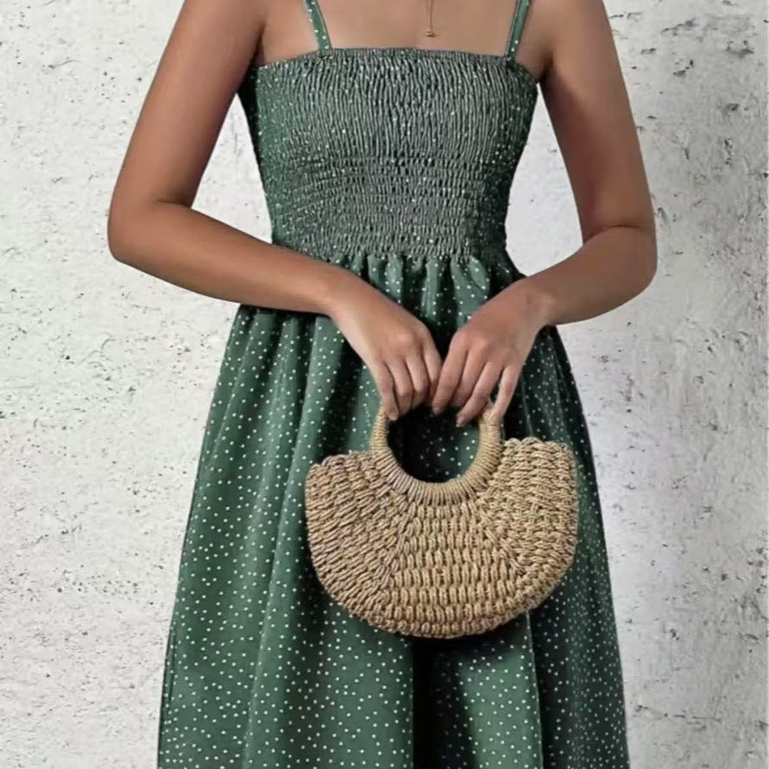 Luftiges gepunktetes Sommerkleid (6)