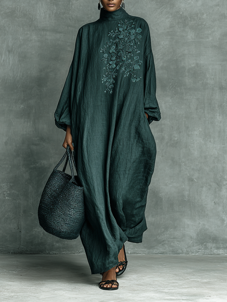 Luftiges Maxikleid für Hochzeitsgäste im Herbst