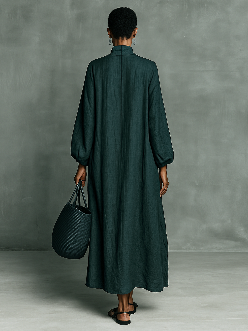 Luftiges Maxikleid für Hochzeitsgäste im Herbst (2)