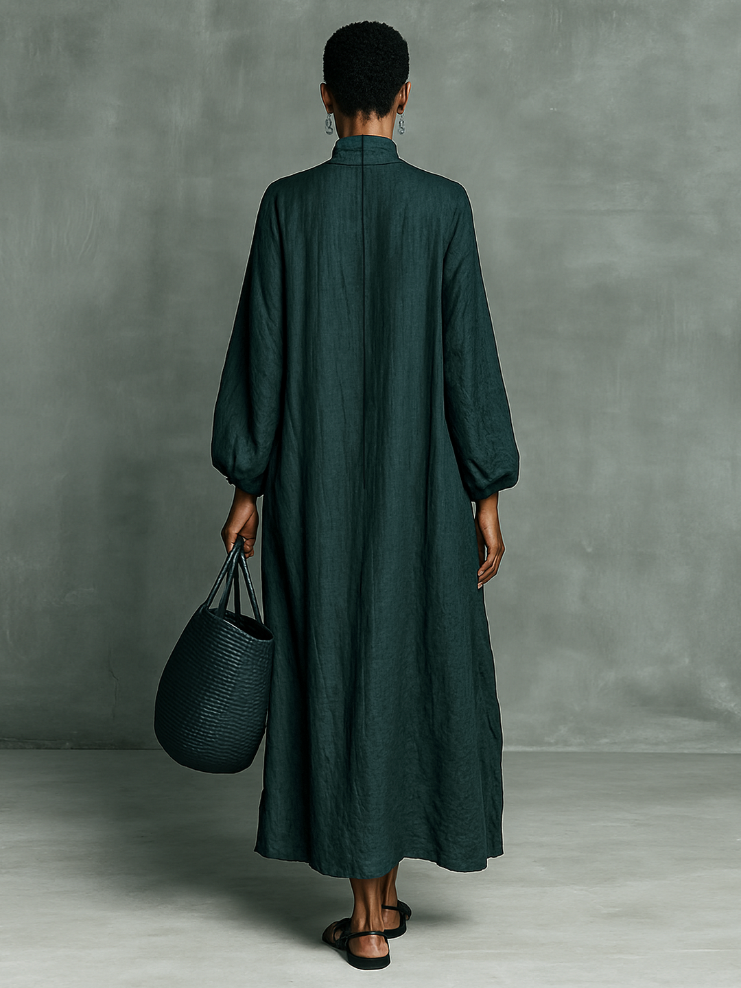 Luftiges Maxikleid für Hochzeitsgäste im Herbst (2)