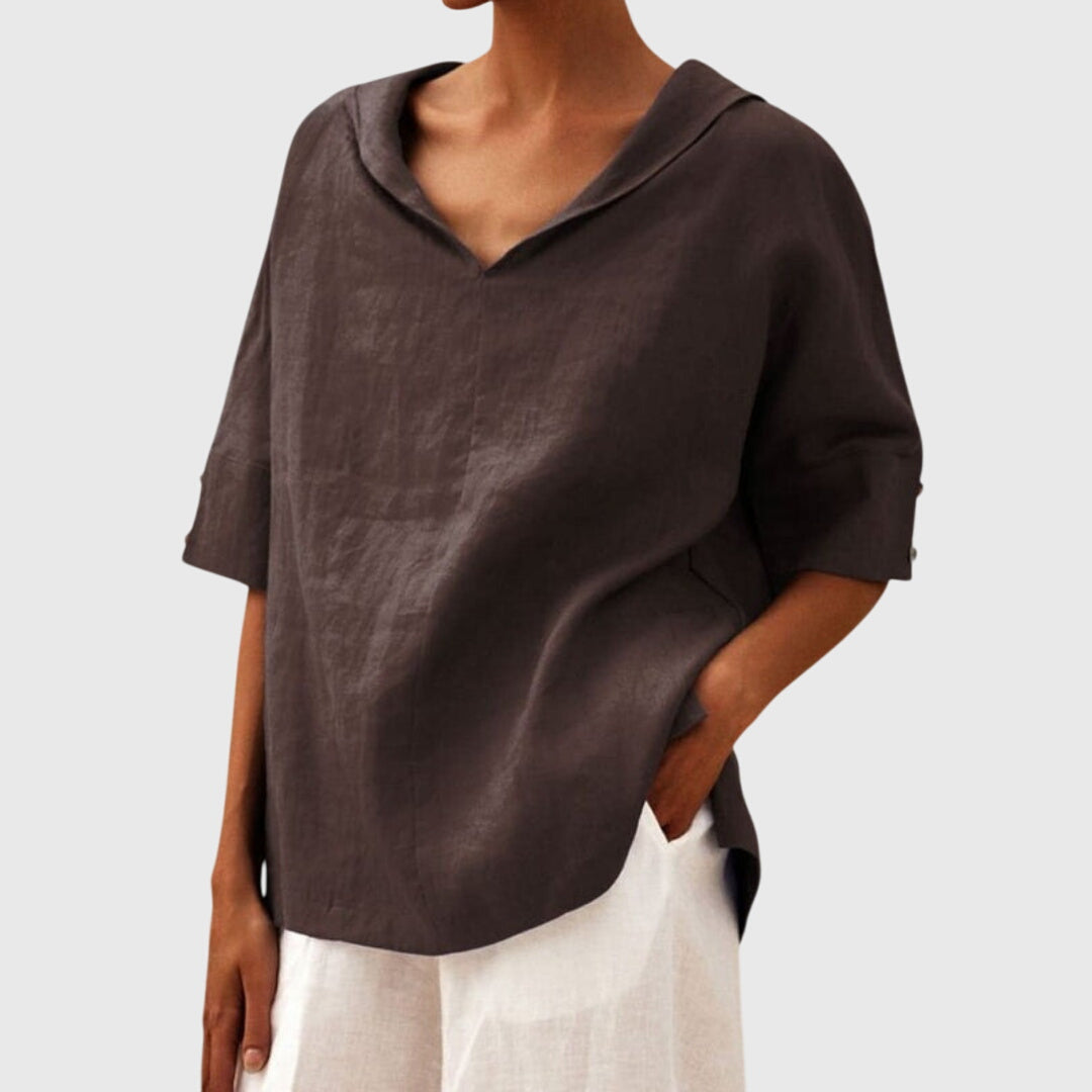 Mühelose Luftige Bluse in Braun