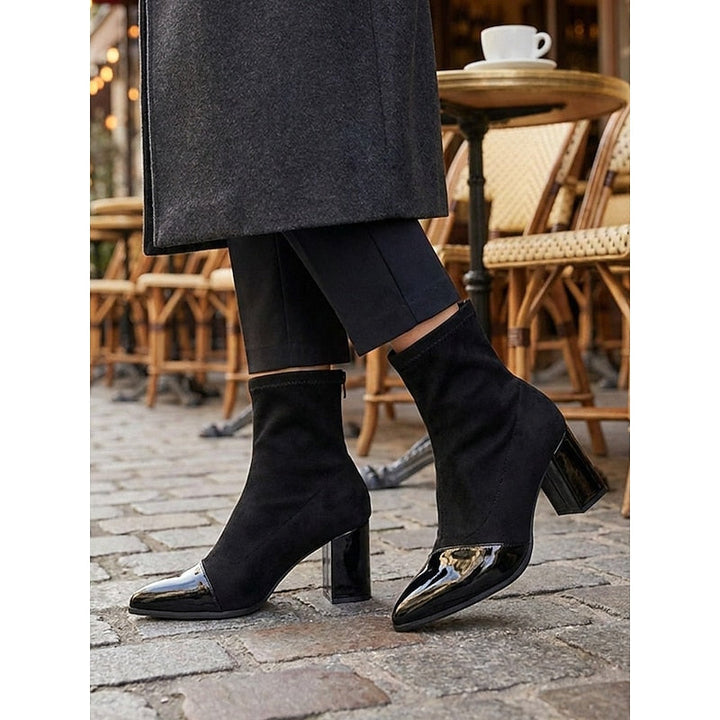 Orthopädische Damen Stiefeletten mit Blockabsatz (3)