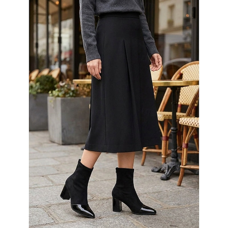 Orthopädische Damen Stiefeletten mit Blockabsatz (4)