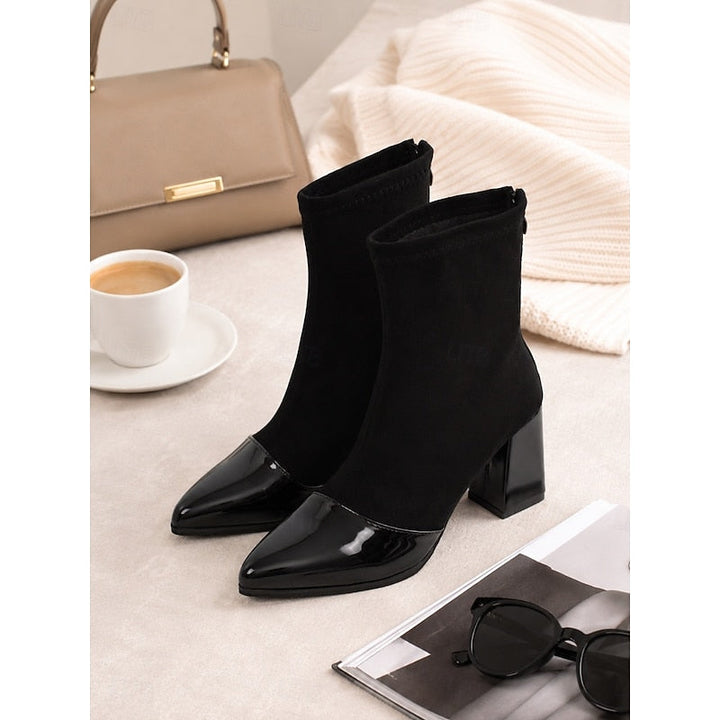 Orthopädische Damen Stiefeletten mit Blockabsatz (5)