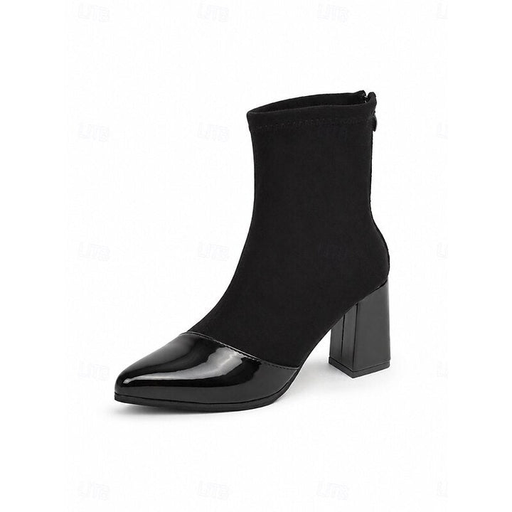 Orthopädische Damen Stiefeletten mit Blockabsatz (7)