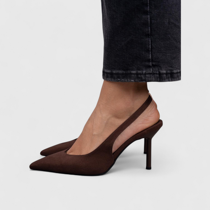 Orthopädische Pumps im eleganten Stil in Braun