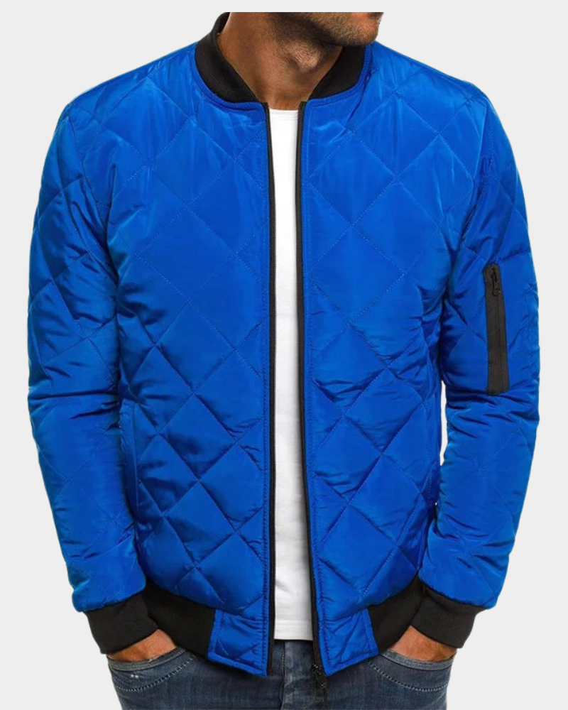 Praktische Steppjacke für Reisen und Alltag in Blau