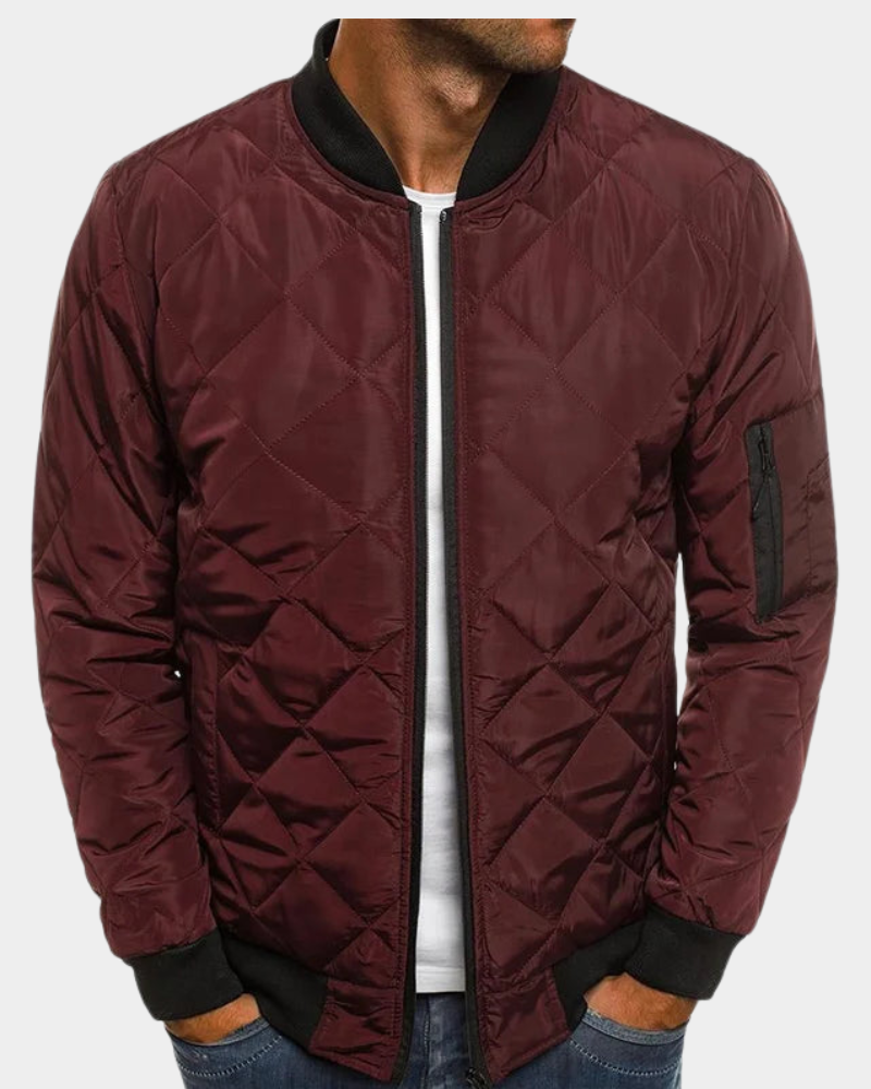 Praktische Steppjacke für Reisen und Alltag in Burgund