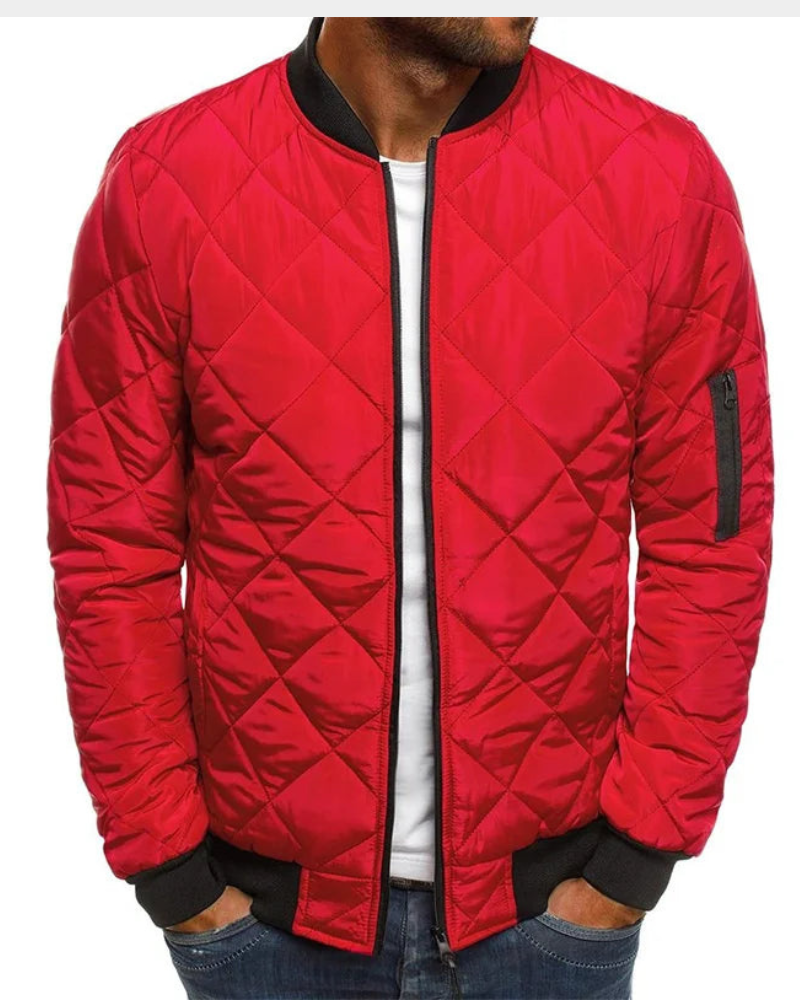 Praktische Steppjacke für Reisen und Alltag in Rot