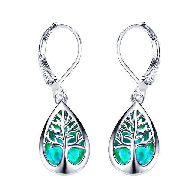 Anneaux d'oreilles en bois de Lebensbaum 