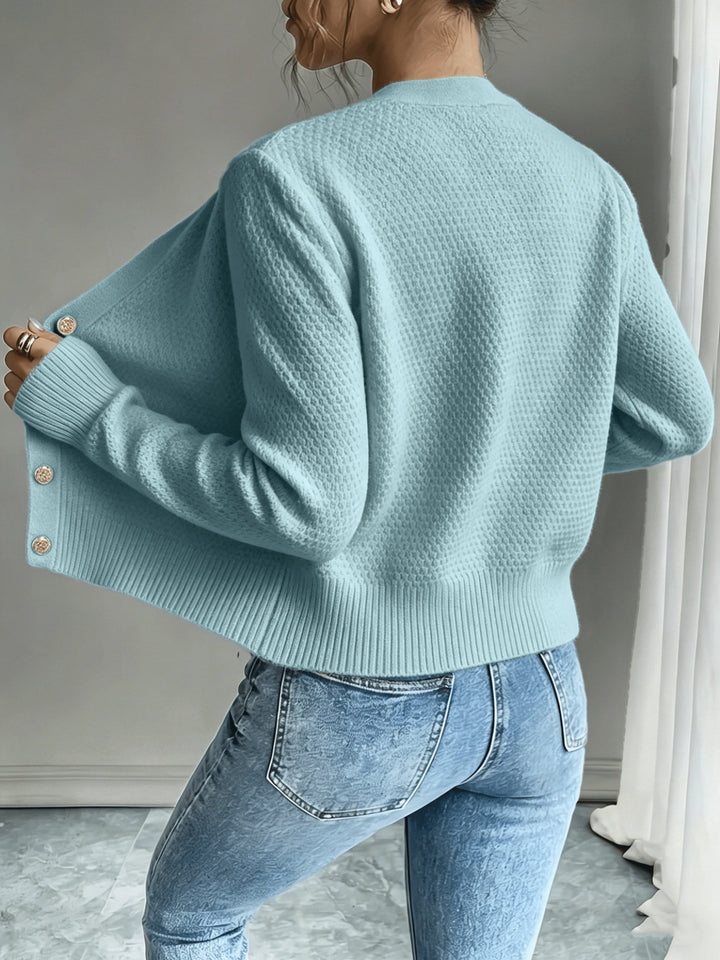 Raffinierte Zopfstrick Cardigan (14)
