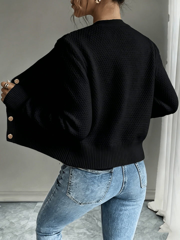 Raffinierte Zopfstrick Cardigan (2)
