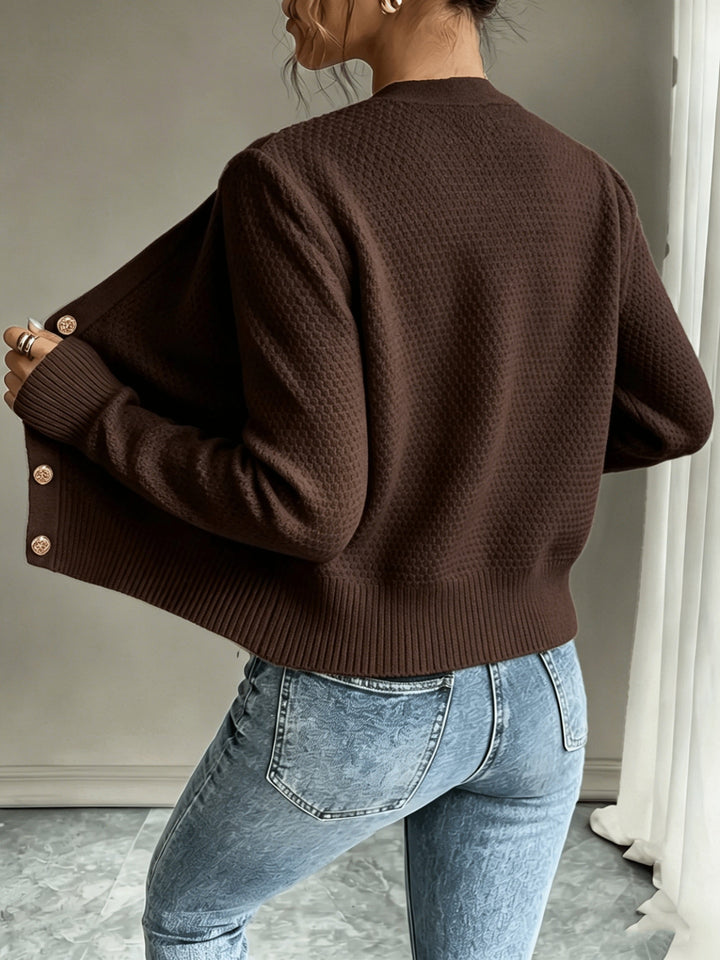 Raffinierte Zopfstrick Cardigan (21)