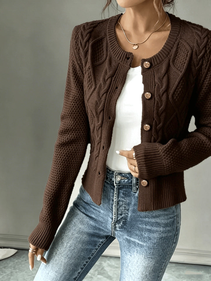 Raffinierte Zopfstrick Cardigan (22)