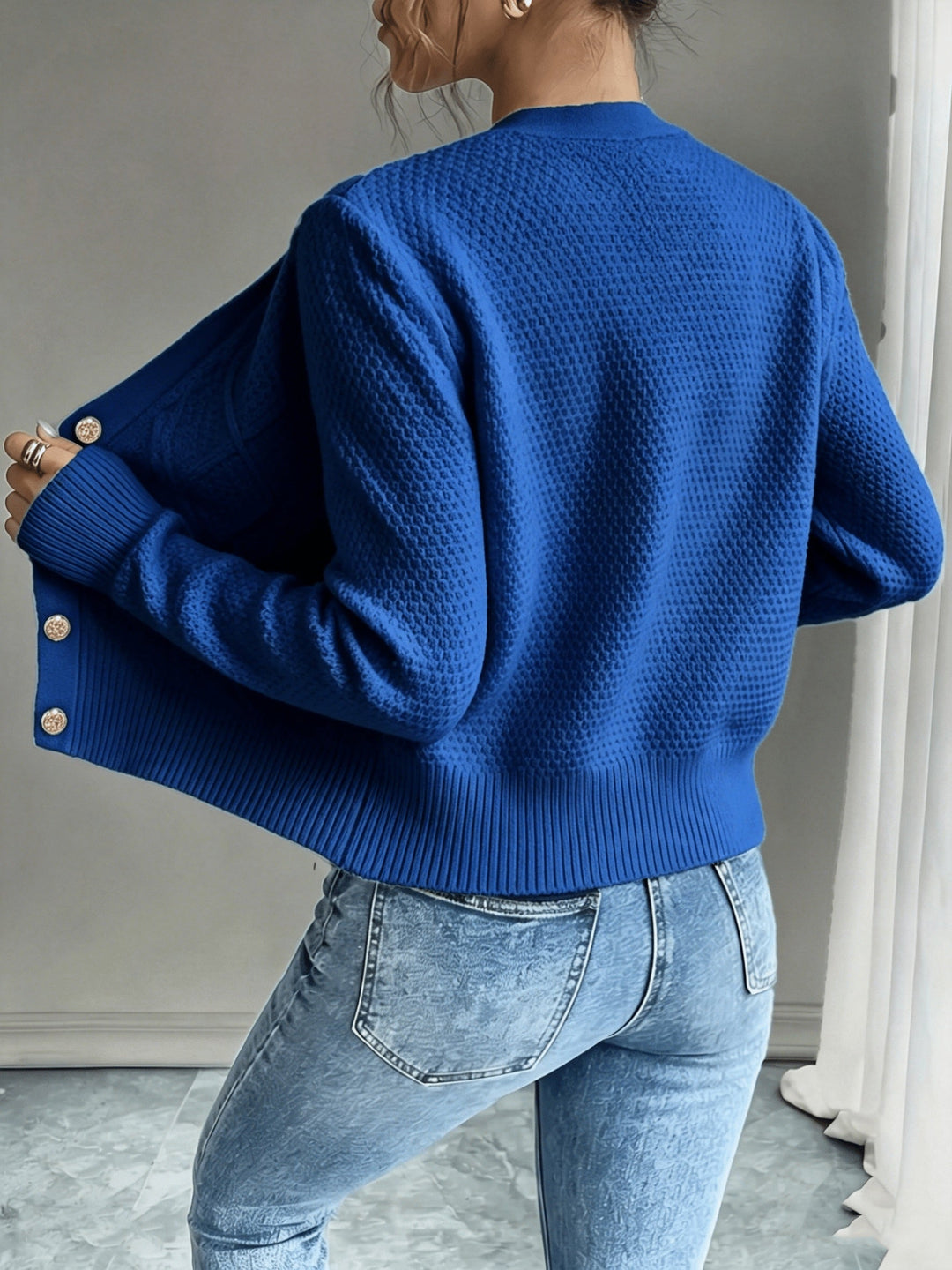 Raffinierte Zopfstrick Cardigan (38)