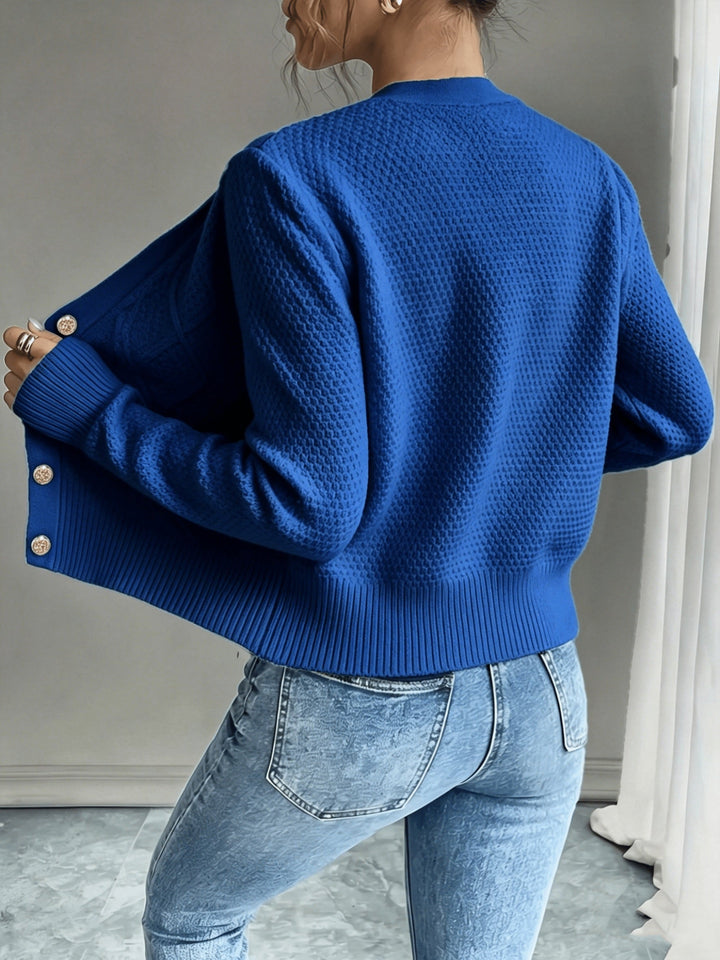 Raffinierte Zopfstrick Cardigan (38)