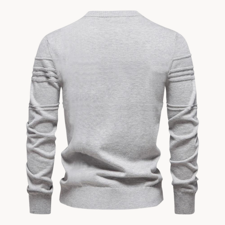 Raffinierter Herren Strickpullover im klassischen Stil (10)