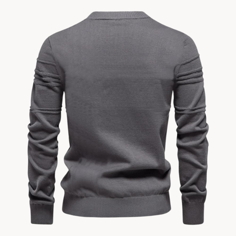 Raffinierter Herren Strickpullover im klassischen Stil (7)