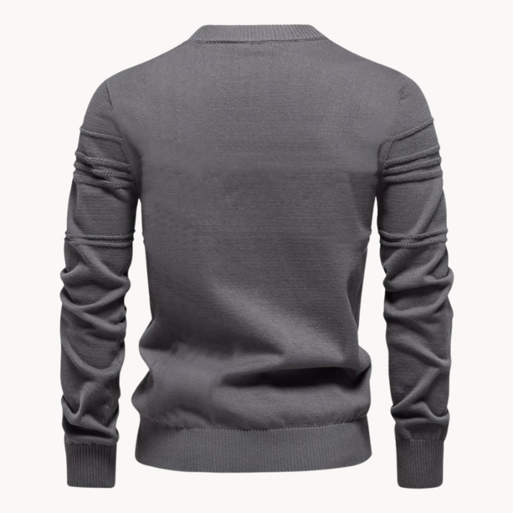 Raffinierter Herren Strickpullover im klassischen Stil (7)