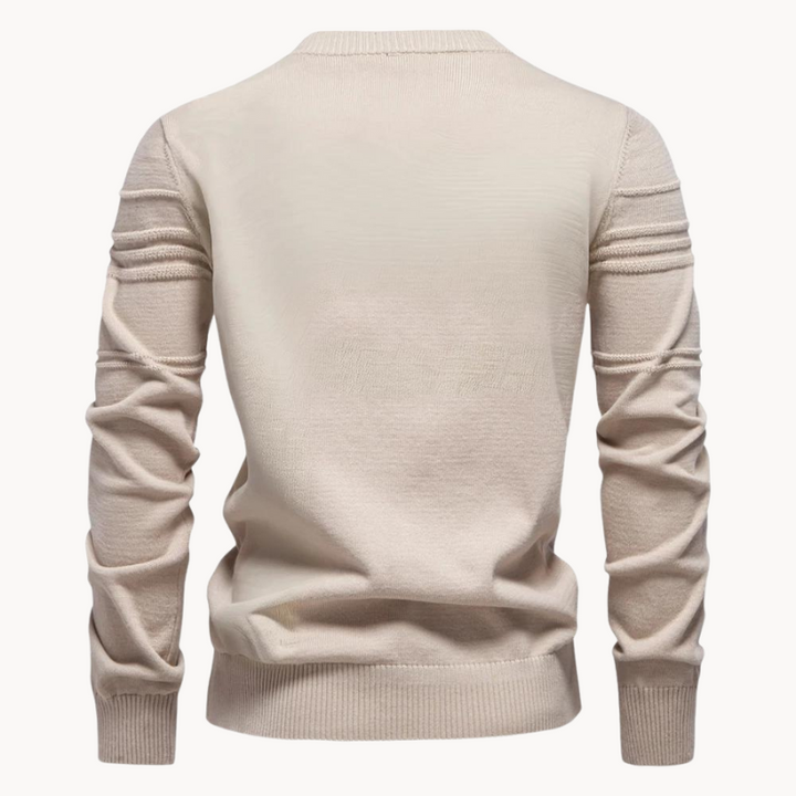 Raffinierter Herren Strickpullover im klassischen Stil (8)