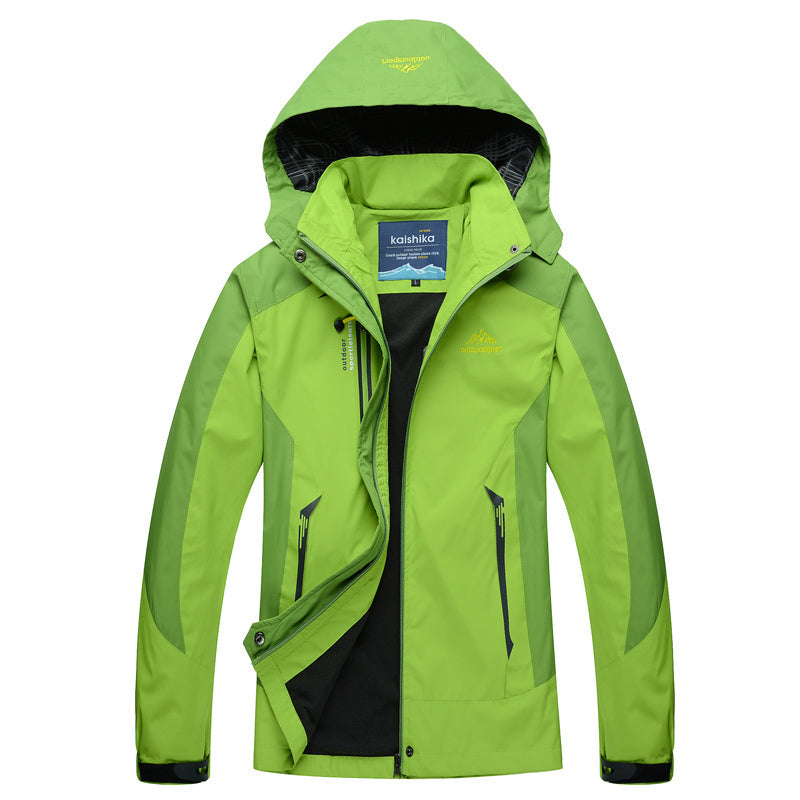 Robuste Wasserfeste Allwetterjacke in Grün