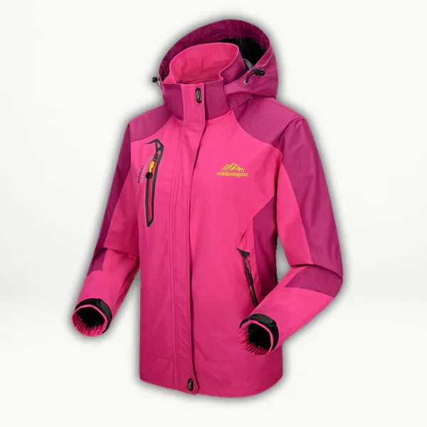 Robuste Wasserfeste Allwetterjacke in Hellrot
