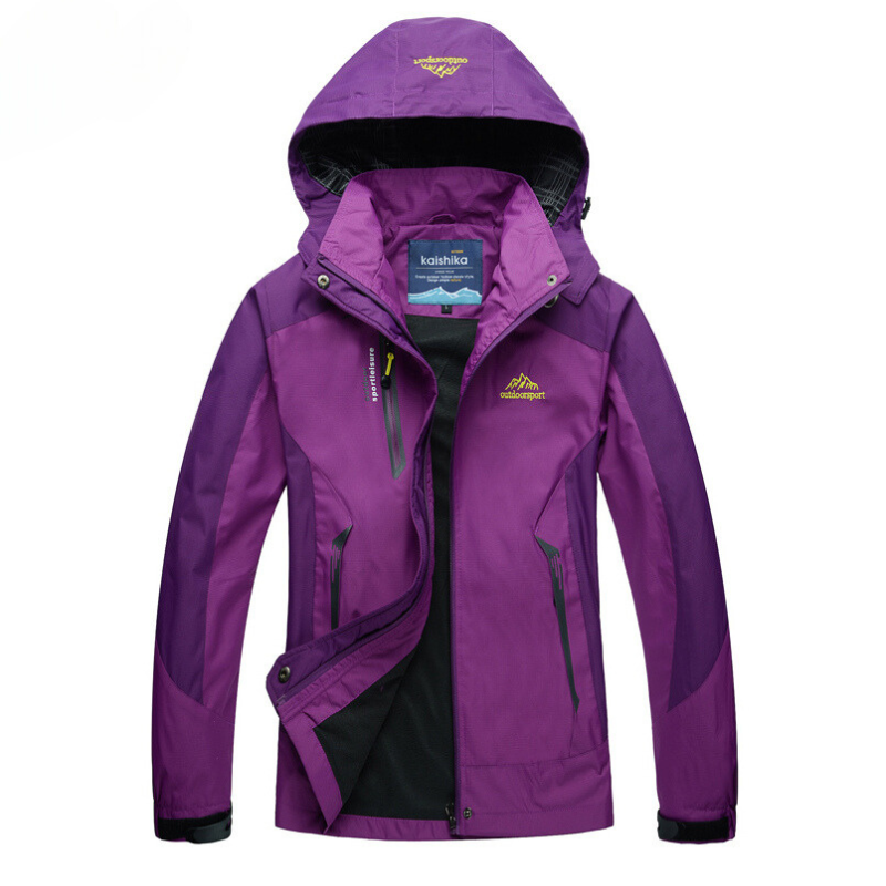 Robuste Wasserfeste Allwetterjacke in Violett