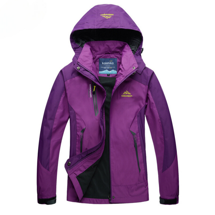 Robuste Wasserfeste Allwetterjacke in Violett
