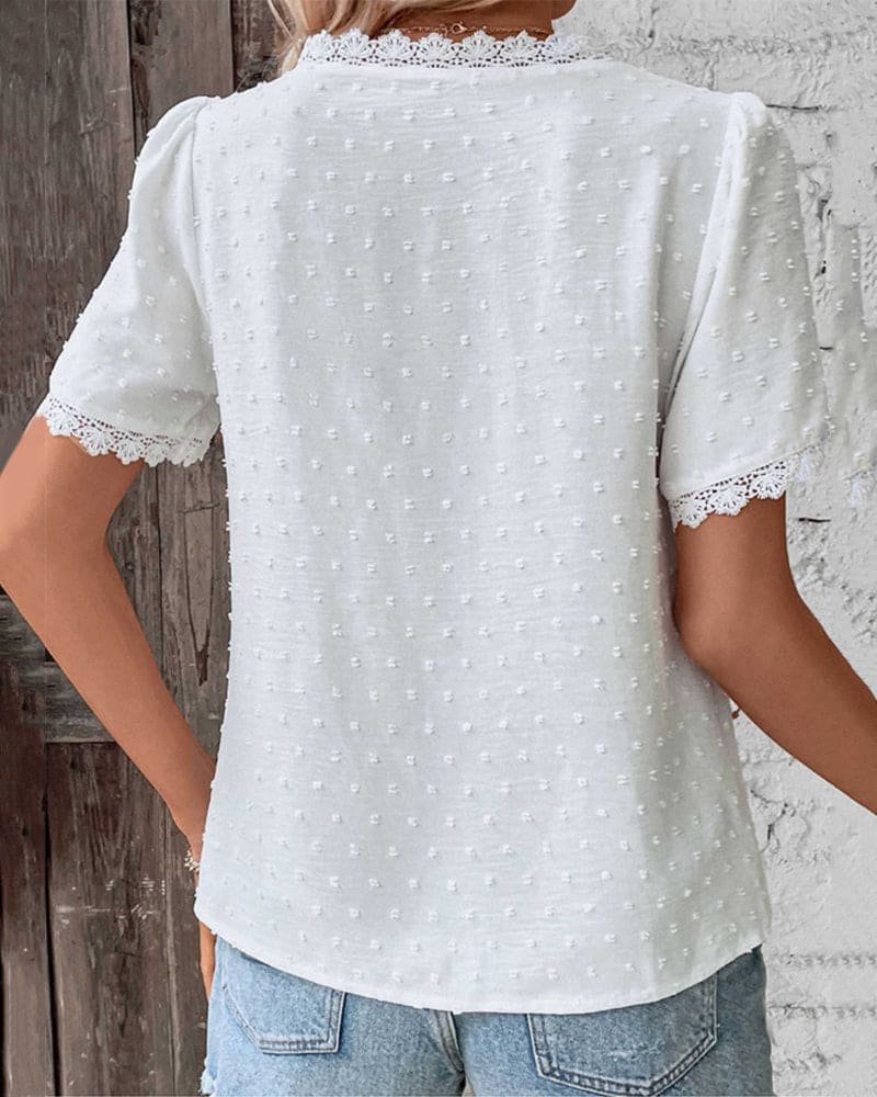 Romantische Boho-Bluse mit Spitzendetails (5)