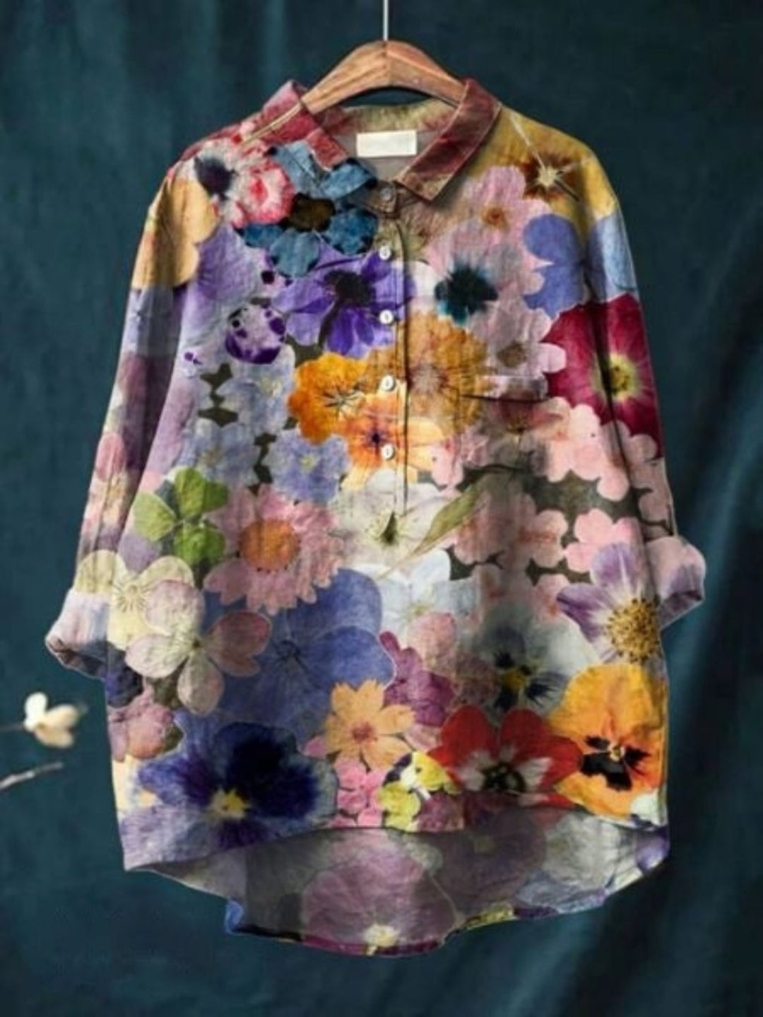 Romantische Vintage-Bluse in Blumenmuster 3